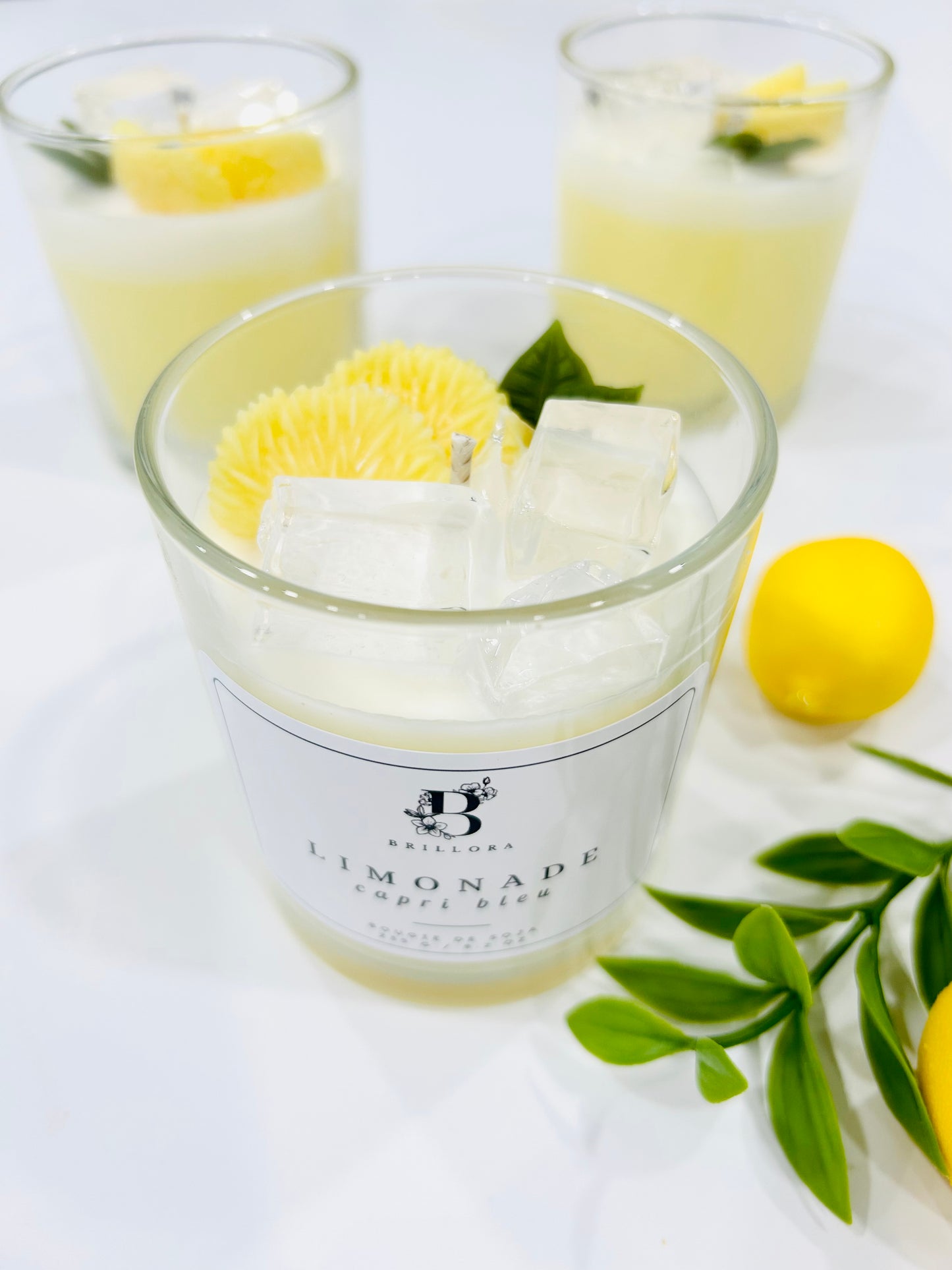 Bougie décorative - Limonade Capri Bleu