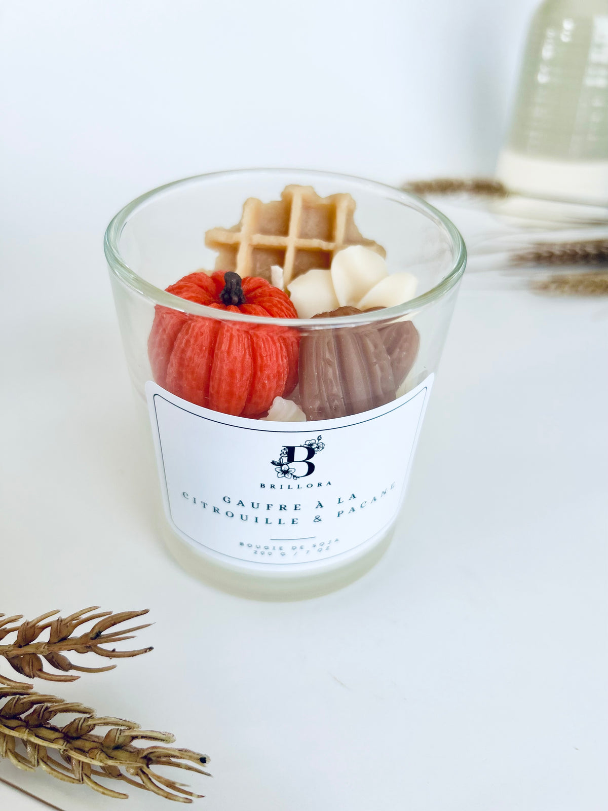 Bougie décorative - Gaufre à la Citrouille & Pacane