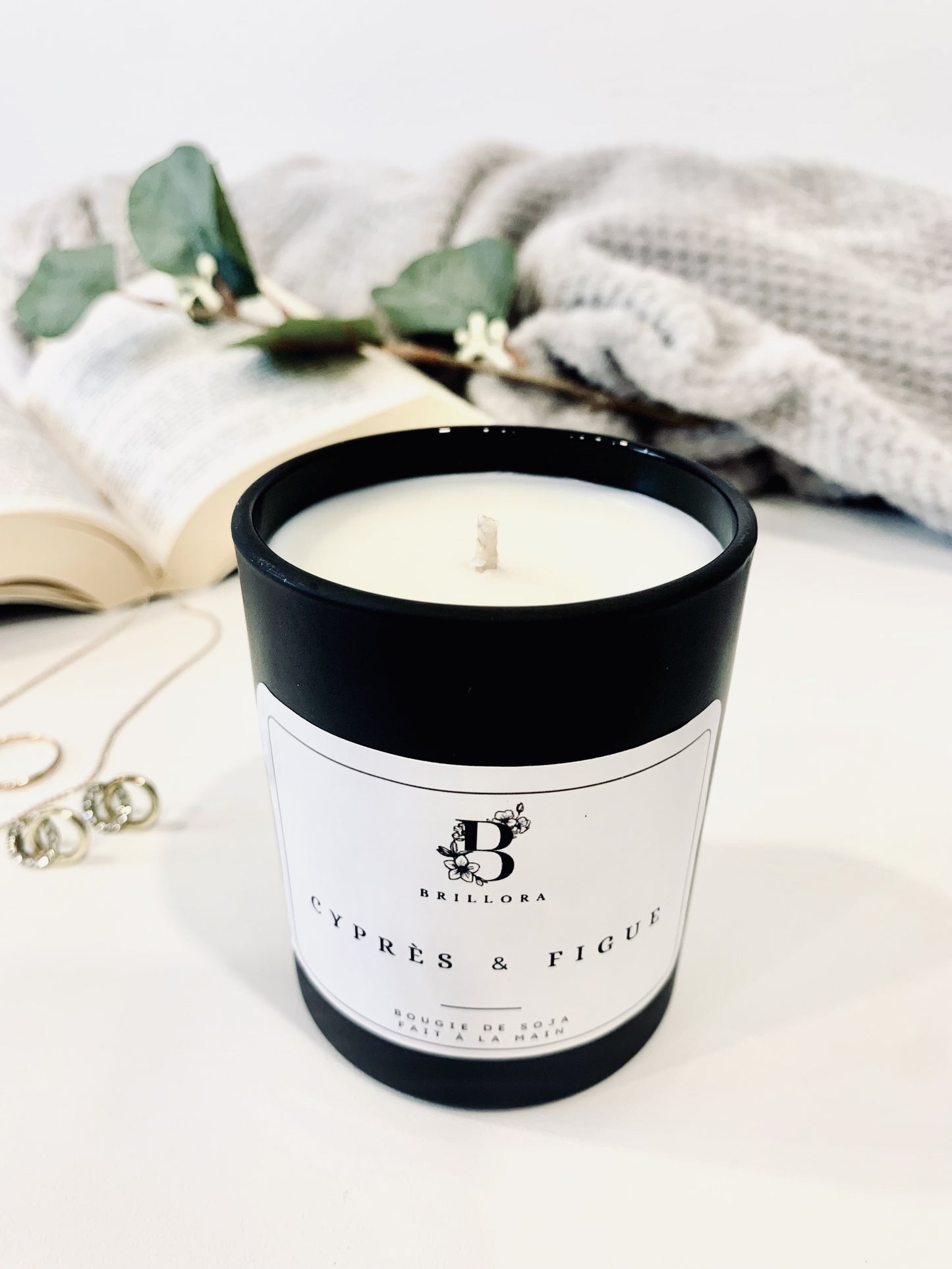 Bougie de soja - Cyprès & Figue
