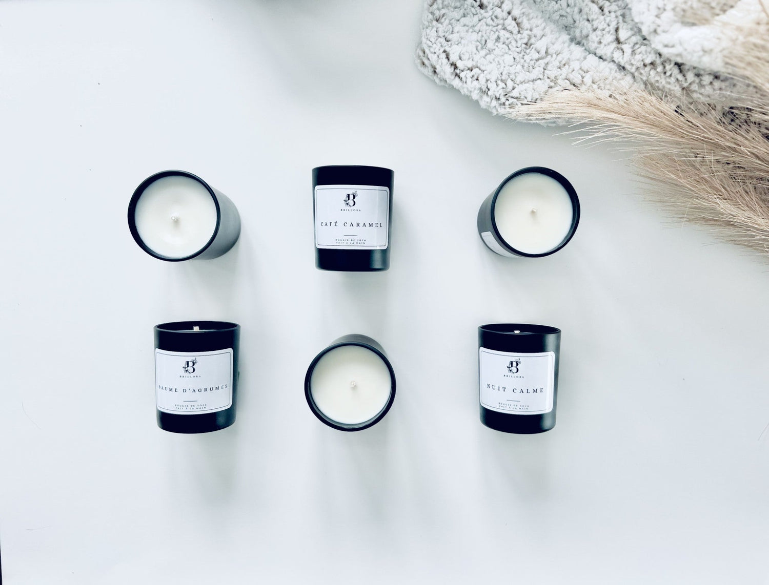 Bougies minimalistes