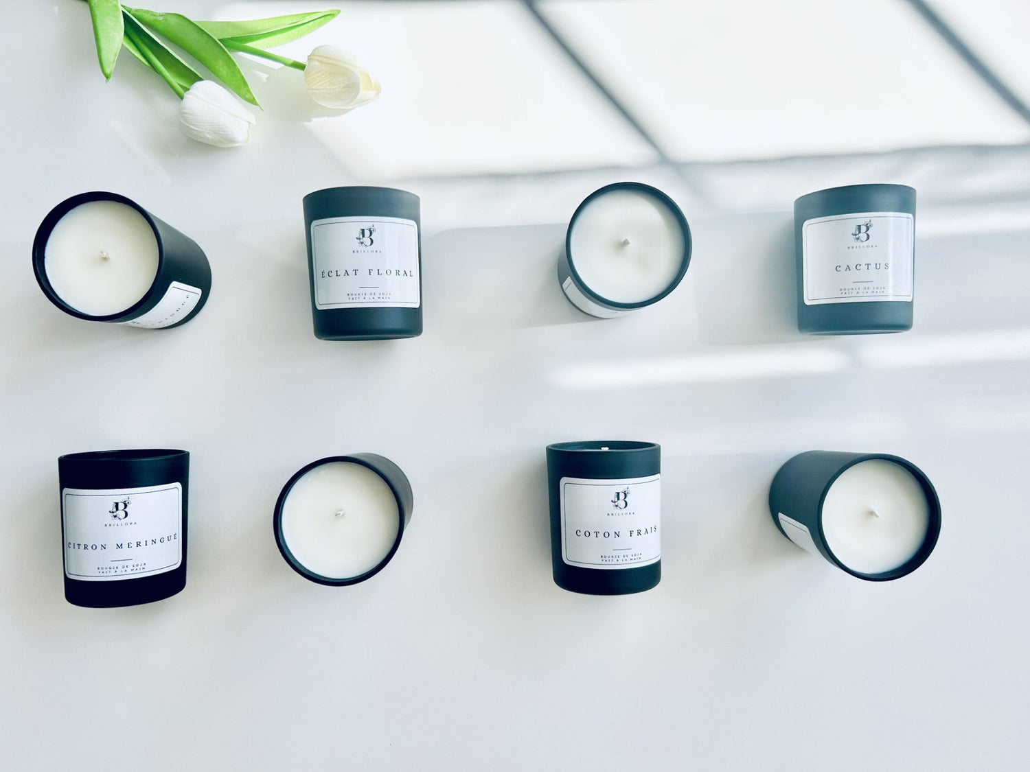 Bougies minimalistes Collection Printemps