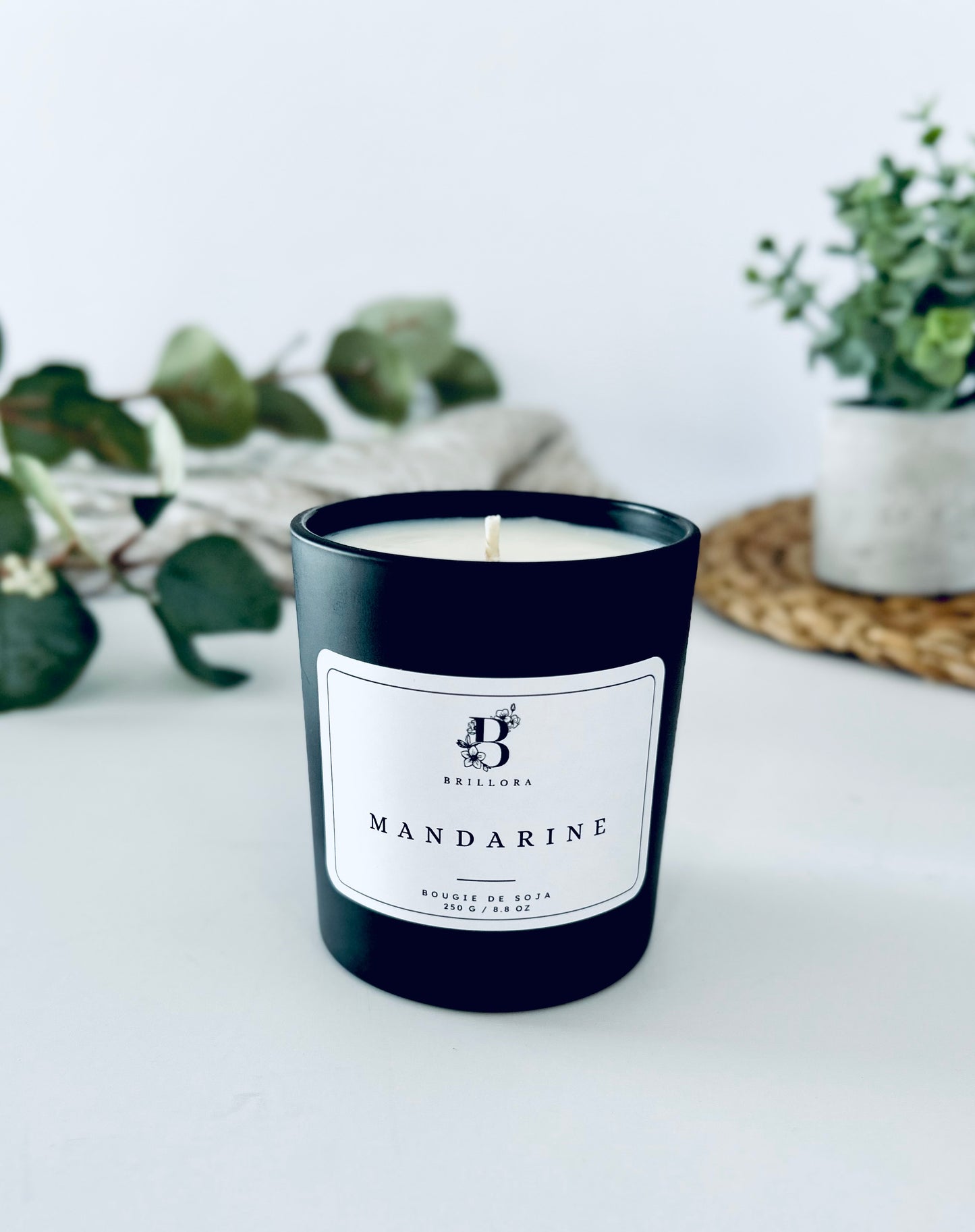 Bougie minimaliste - Mandarine