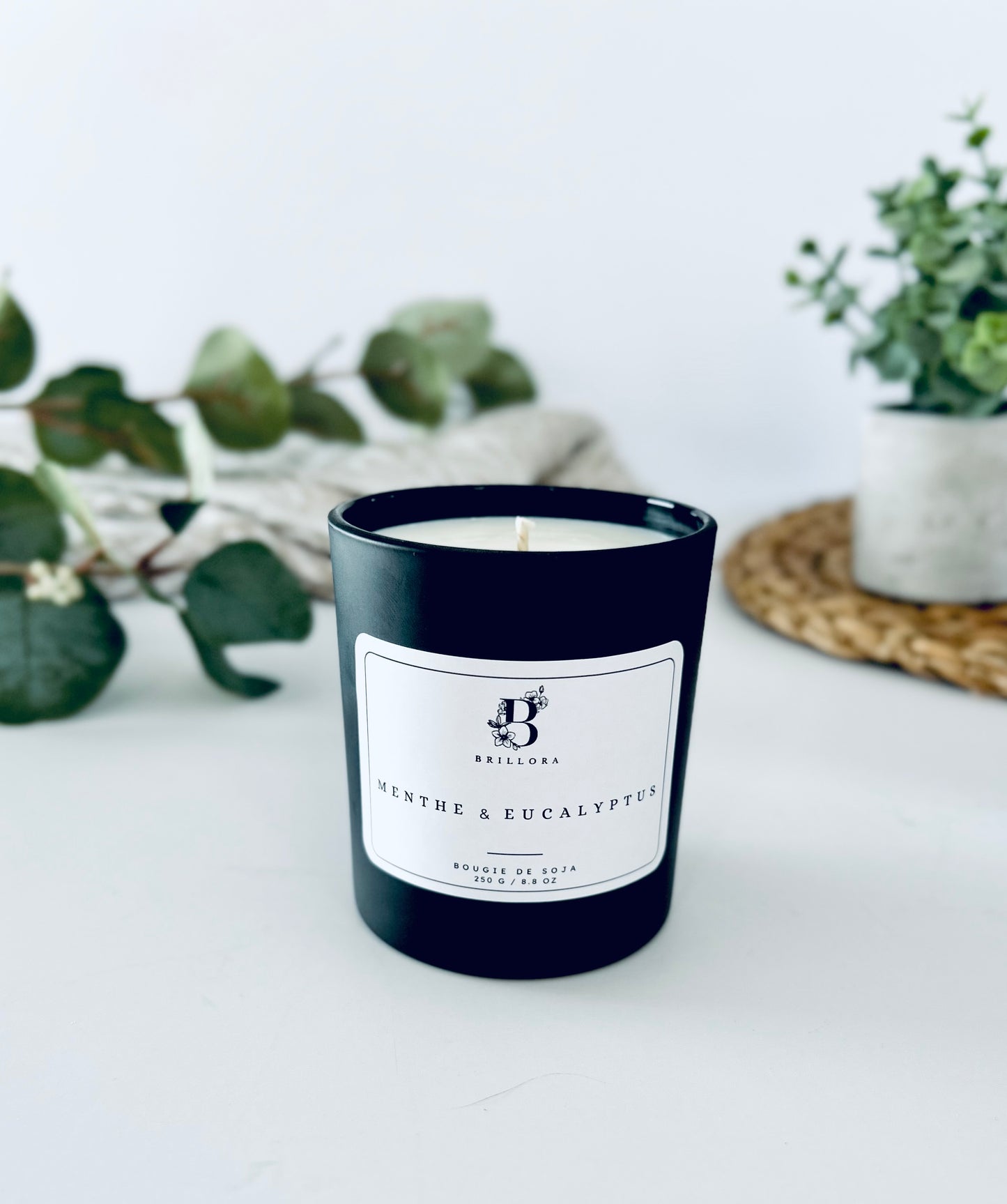 Bougie minimaliste - Menthe & Eucalyptus