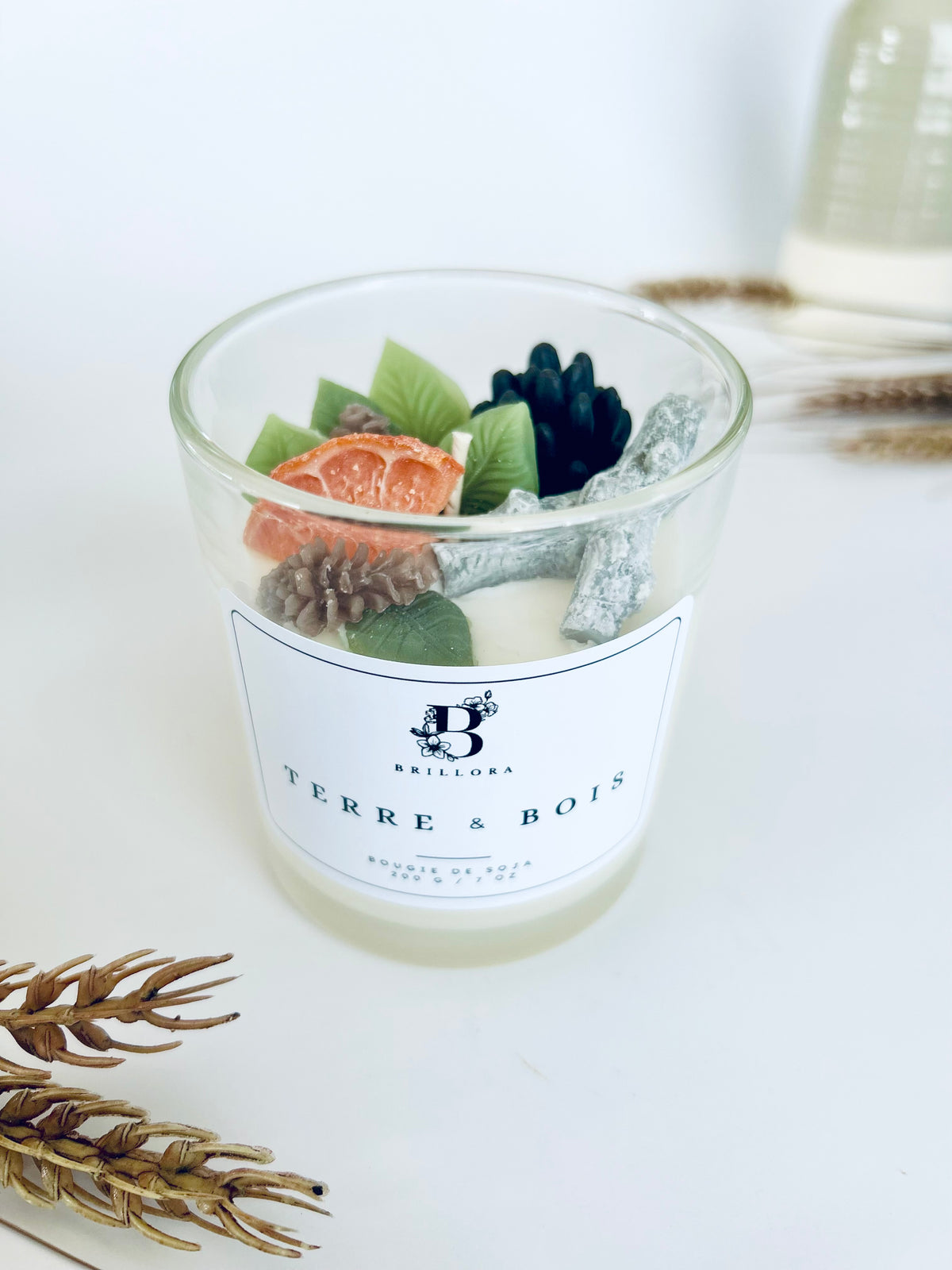 Bougie décorative - Terre & Bois