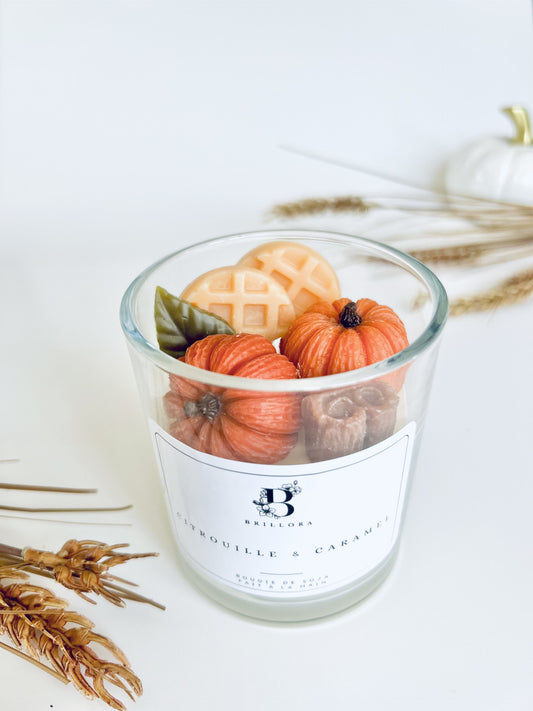 Bougie décorative de soja - Citrouille & Caramel