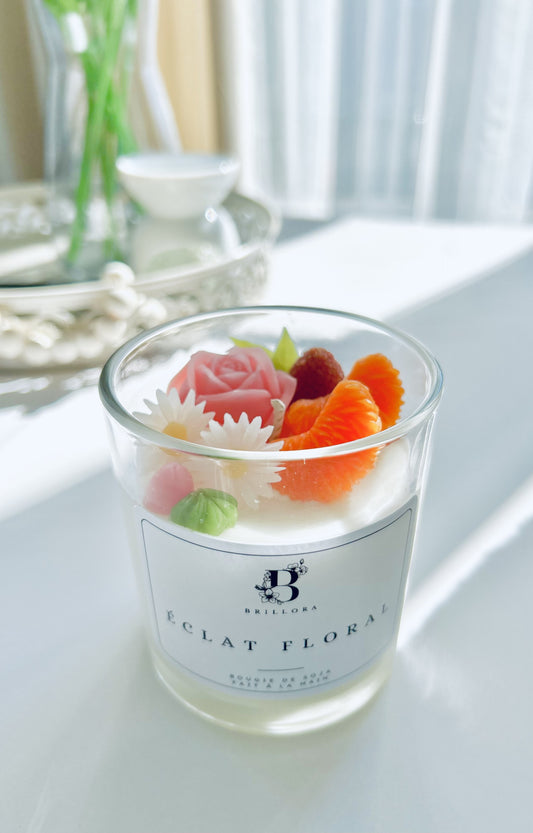 Bougie décorative - Éclat Floral