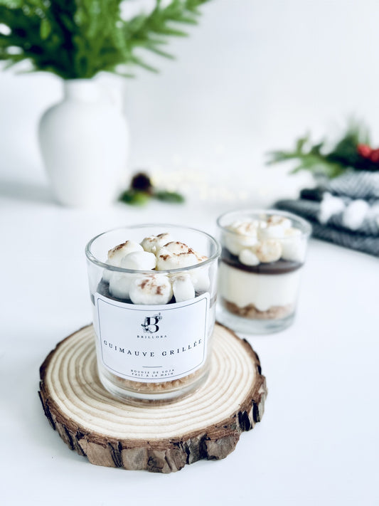 Bougie décorative de soja - Guimauve grillée