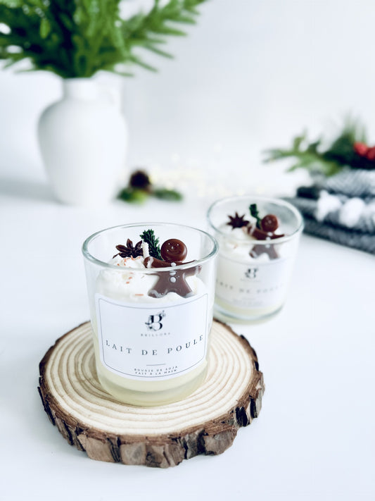Bougie décorative de soja - Lait de poule
