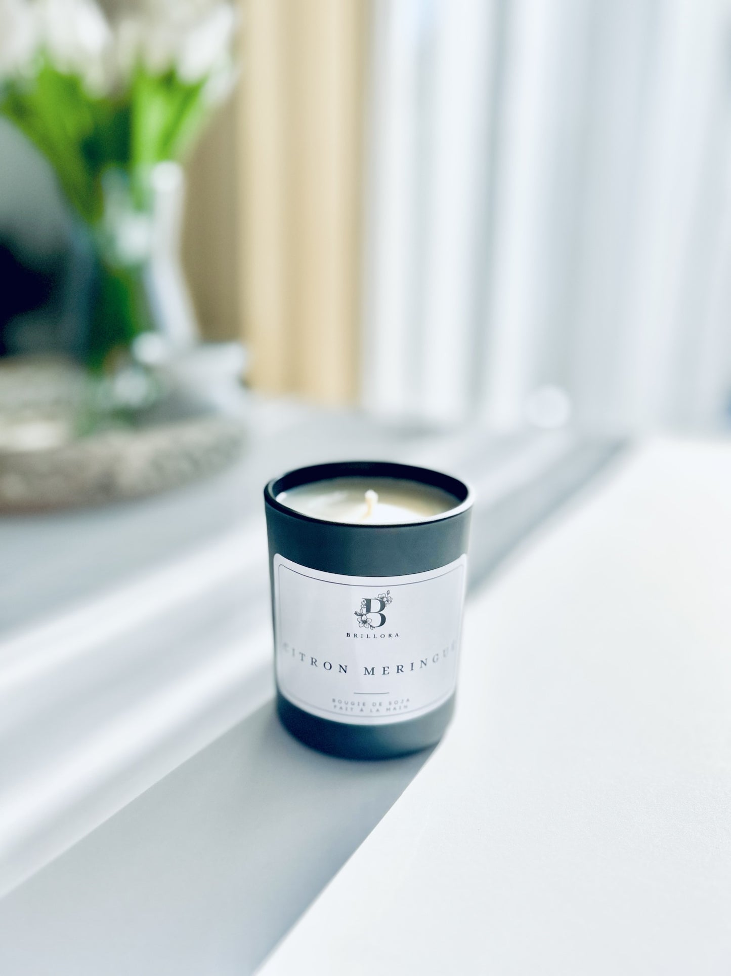 Bougie de soja - Citron Meringué