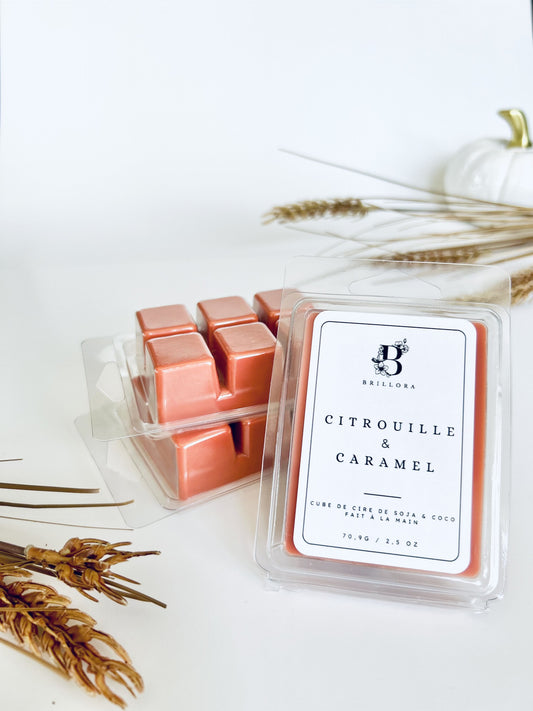 Cube de cire de soja & coco - Citrouille & Caramel