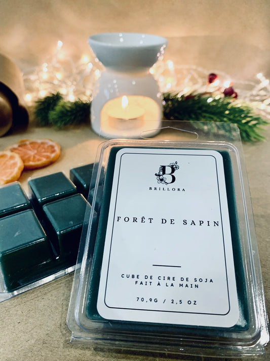 Cube de cire de soja - Forêt de sapin