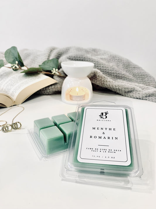 Cube de cire de soja - Menthe & Romarin
